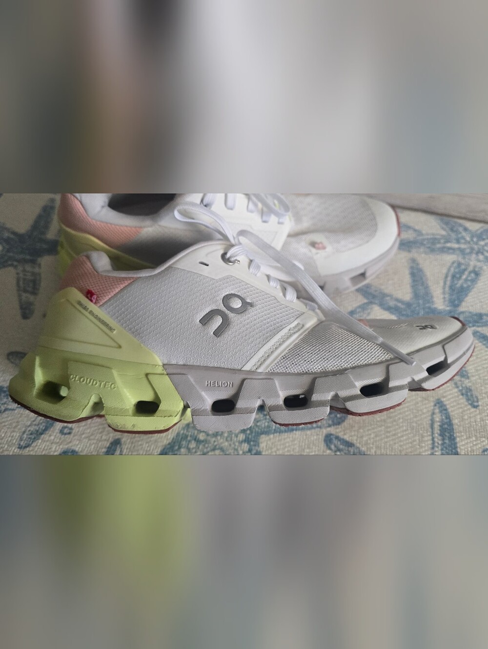 On Cloud Cloudflyer 4 Women's Running Shoes White/Hay Athletic Sneakers, US 9.5 - Picture 11 of 14